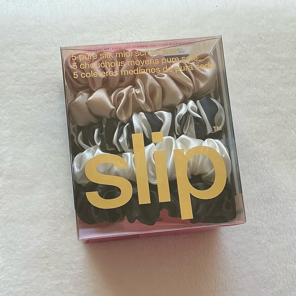 slip Midi Scrunchie Original Mix Set of 5 - Picture 3 of 8